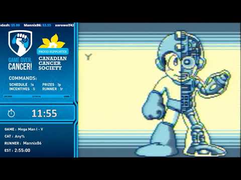 Game Over, Cancer! 2020 - Mega Man I - V (Any%) [Mannix86] 2:43:00