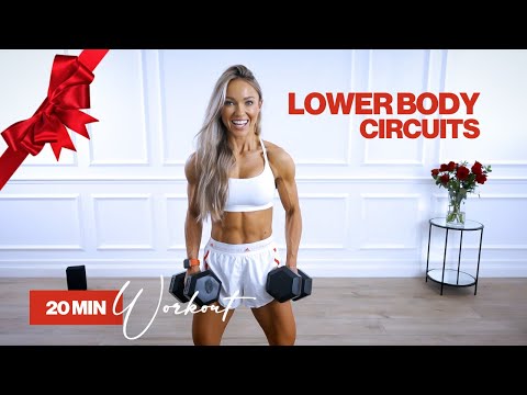 20 Minute Dumbbell Lower Body Circuits Workout | Caroline Girvan