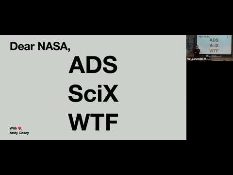 Dear NASA: ADS. SciX. WTF?