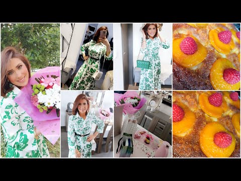 عيد سعيد لكل الامهات❤️شا لبست🥰robe pas cher🤩 احلى كيكة🤤 renversé au caramel👌