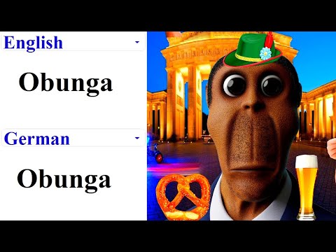 Obunga in different languages meme