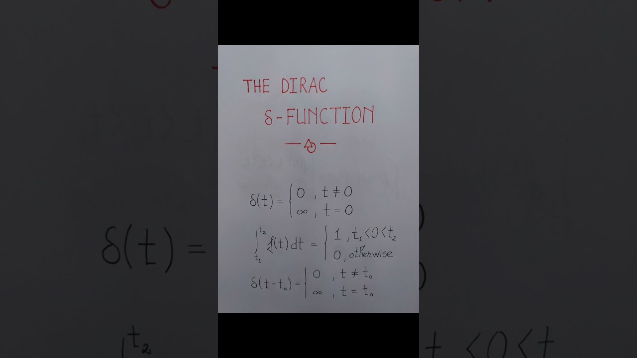 (Mathematical Methods of Physical) P3: Dirac Delta Function - LT 5