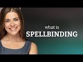 Spellbinding | what is SPELLBINDING definition