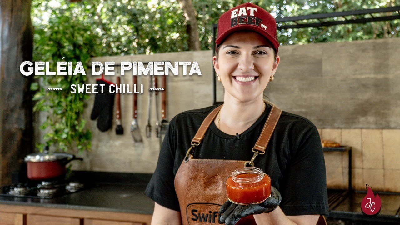 INCRÍVEL GELÉIA DE PIMENTA DEFUMADA tipo molho SWEET CHILLI