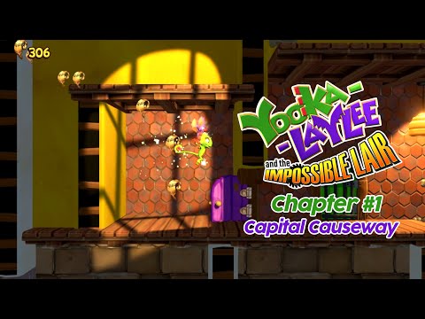 Yooka-Laylee and the Impossible Lair - Ch. 1 Capital Causeway - Gameplay Walkthrough #1