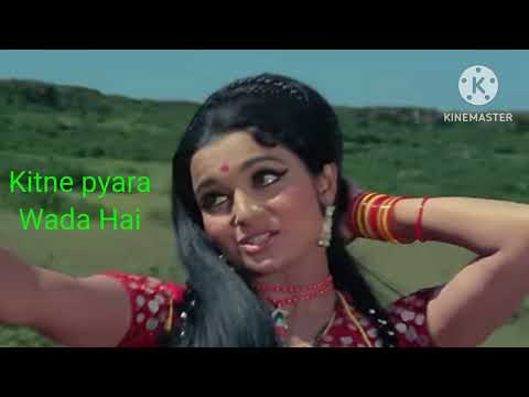 Kitna pyara Wada Hai 4K Mohd Rafi Lata Mangeshkar Caravan Movie Song Jeetendar Asha Parekh