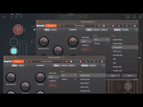 World Synth by Taqsim | Numa Player | Roli Keys | Pipa Klevgrand | all driven by Piano Motifs | iPad