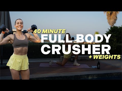 40 MIN FULL BODY CRUSHER | Strength and Conditioning | Core Finisher | With Weights | NO Repeat