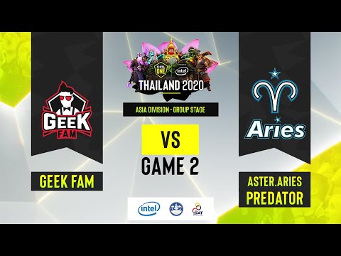 Geek Fam vs Aster Aries Game 2 | ESL One Thailand 2020 - Asia Division