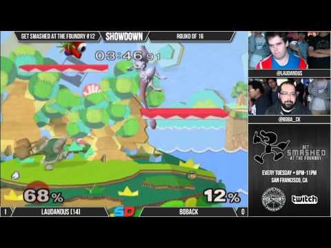 Get Smashed at the Foundry #12 - Winner Ro16 - Laudandus (Mewtwo) vs Boback (Falco, ICs)