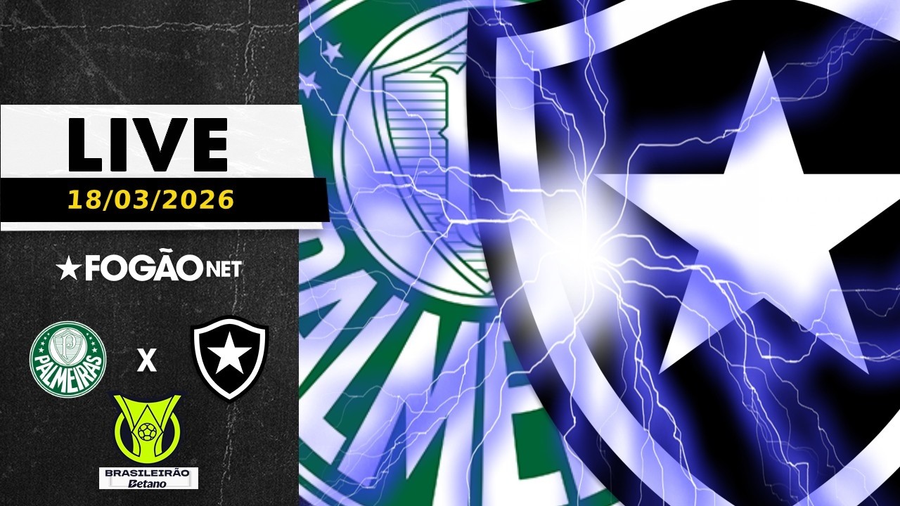 LIVE | Pré-jogo de Palmeiras x Botafogo pela 7ª rodada do Brasileirão-2026