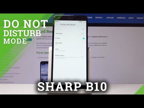How to Enable Do Not Disturb Mode in SHARP B10 - Customize DND