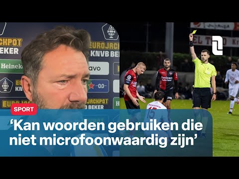 Van den Berg after disappointing evening at MVV: 'We couldn't escape the pressure from De Treffers'