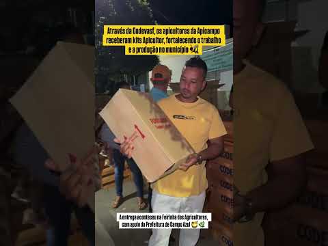 Codevasp  e prefeitura de Campo Azul #agricultura #plantas #bee