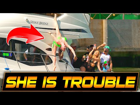 SHE IS SPICY !! NOW WE'VE SEEN EVERYTHING !! MIAMI RIVER BOATS | BOAT ZONE