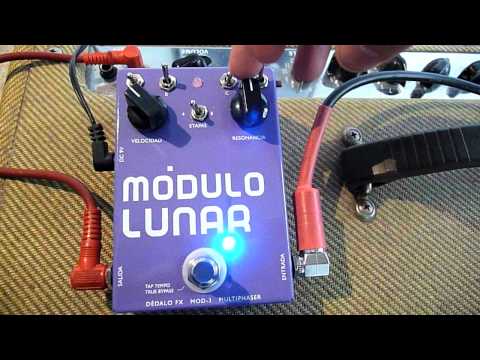 True Bypass Optical Phaser w/Tap Tempo and 16 wave forms MODULO LUNAR Dedalo Handmade Effects