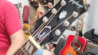 Video thumbnail for Epiphone IBGC 1963 Dove vs. Epiphone Dove Studio vs. Gibson USA Dove by Guitars and Gears