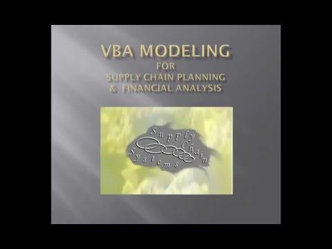 Excel VBA Lesson #3 - For Supply Chain Planning & Financial Analysis