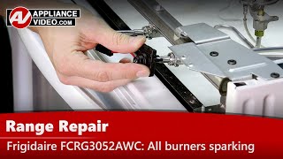 Frigidaire Oven Repair - All Burners Sparking - Ignition Harness