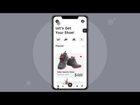 Nike Shoe Store UI/UX App Design Animation Examples For Inspiration | Design in Figma