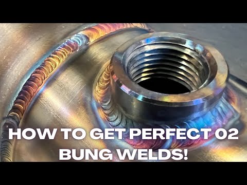 How To Get Perfect 02 Sensor Bung Tig Welds Stainless Steel: Custom Exhaust