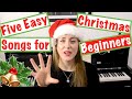 5 EASY CHRISTMAS SONGS ON PIANO FOR BEGINNERS Piano Tutorial