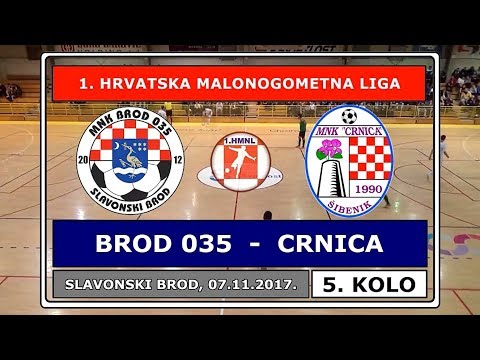 1. HMNL, 5. kolo: BROD 035 - CRNICA 3:2, 07.11.2017.