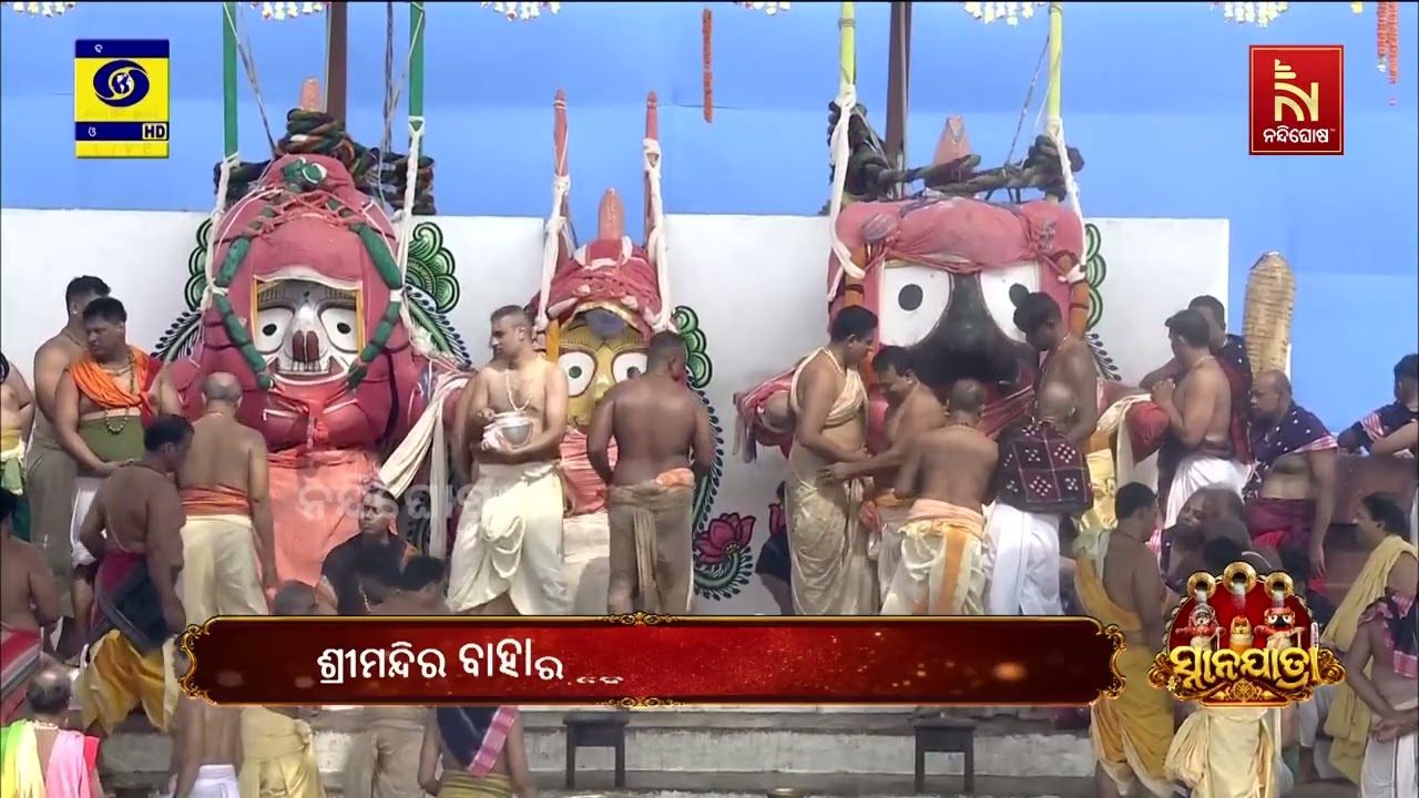 ପହଣ୍ଡି ବିଜେ ଶେଷ ହେବା ପରେ ଏବେ ସ୍ନାନବେଦୀରେ ବିରାଜମାନ କର