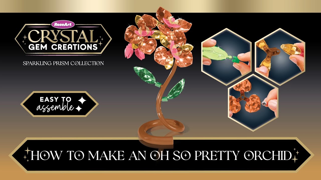 Crystal gem creations oh so pretty orchid