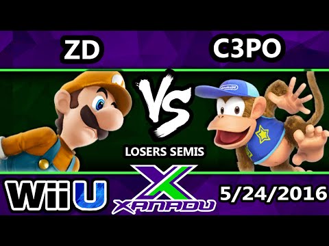 S@X 151 - ZD (Luigi) Vs. C3PO (Diddy) SSB4 Losers Semis - Smash Wii U - Smash 4