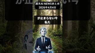 【2026年4月4日】 AIの法的課題 制御危機 中国の躍進！重要ニュース解説  #aiニュース