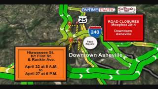 Road Closures for Moogfest
