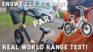 ENGWE L20 3.0 BOOST E-BIKE - REAL WORLD RANGE TEST - PART 1