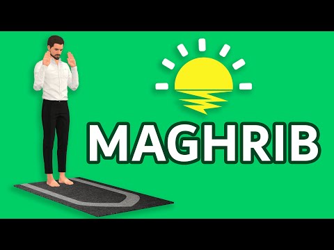 How to pray Maghrib for men (beginners) - with Subtitle