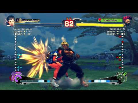 Saitou_Kasugano(Sakura) VS Hibiki-Sentai(Akuma) SSF4 AE 2012