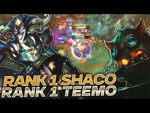 Rank 1 SHACO & Rank 1 TEEMO on the SAME TEAM?!