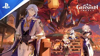 Genshin Impact - Trailer de la version 2.6 « Zéphyr sur le jardin violet » | PS4, PS5