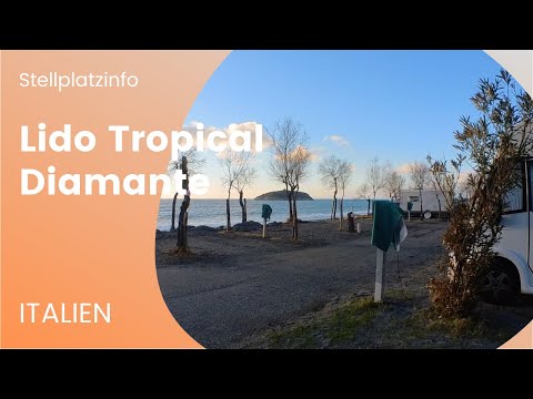 Lido Tropical 🇮🇹 Sosta Camper Wohnmobilstellplatz, ganzjährig geöffnet, direkt am Meer in Diamante