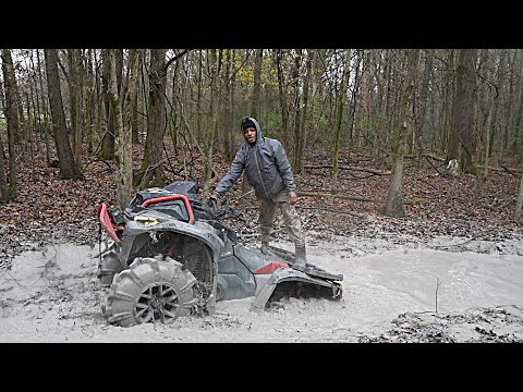HITTING A DIG ON MY GEN 3 OUTLANDER 1000 IN BELOW FREEZING TEMPERATURE!!!