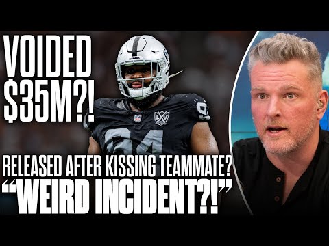 Raiders Release Christian Wilkins After "Weird Incident," "Kissed Teammate On The Head" | Pat McAfee
