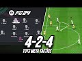 New OVERPOWERED Tactics! Best 424 Custom Tactics EA FC 24