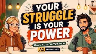 Real English Conversation Practice | Your Struggle Is Your Power (A2) | English Podcast
