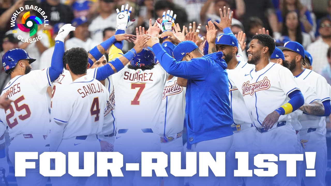 Starting off HOT 🔥Luis Arraez, Sal Perez and Eugenio Suárez combine for four 1st-inning runs!