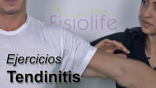 Ejercicios de Fisioterapia para hombro doloroso, Tendinitis  | FISIOLIFE