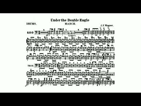 Unter dem Doppeladler, Op.159 (Wagner, Josef Franz) Drums