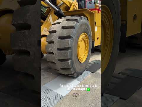 Test: Notre dalle de sol effet 3d cubique avec le Caterpilar 988XE un monstre de 50 tonnes ✅🏁🇫🇷