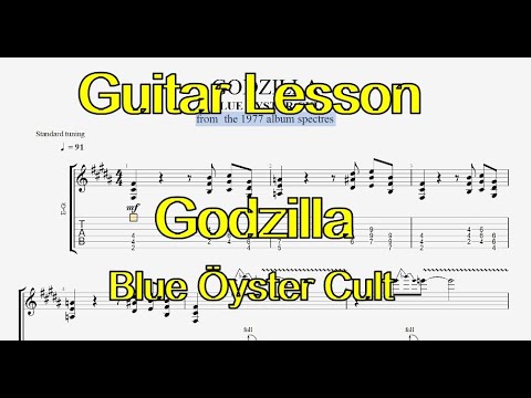 Godzilla - Blue Öyster Cult - Guitar Lesson