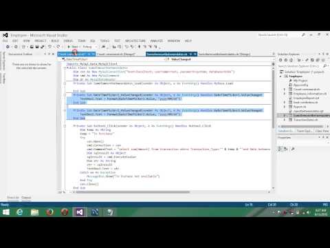 Visual Basic Net Tutorial with MySql database 30 Count Command count no of rows i