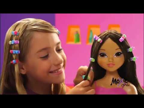 Moxie Girlz Magic Hair Salon Styling Heads Commercial...