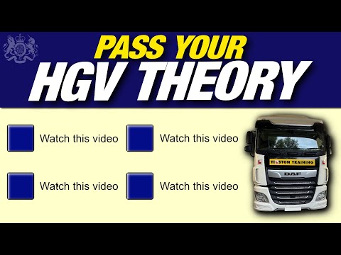 How to pass your HGV theory tests FIRST TIME!